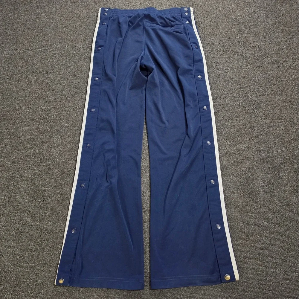 Vintage Adidas Break Away Track Pants Mens Small Blue Snap Button Tear Away - Picture 5 of 10